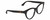 Profile View of Gucci GG0763S Designer Reading Eye Glasses in Gloss Black Gold Ladies Cat Eye Full Rim Acetate 53 mm