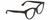 Profile View of Gucci GG0763S Designer Blue Light Blocking Eyeglasses in Gloss Black Gold Ladies Cat Eye Full Rim Acetate 53 mm