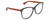 Profile View of Gucci GG0024S Designer Single Vision Prescription Rx Eyeglasses in Gloss Black Brown Havana Unisex Square Full Rim Acetate 58 mm