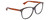 Profile View of Gucci GG0024S Designer Progressive Lens Prescription Rx Eyeglasses in Gloss Black Brown Havana Unisex Square Full Rim Acetate 58 mm