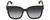 Front View of Gucci GG0034SN Women Square Sunglasses in Black Green Crystal/Grey Gradient 54mm