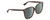 Profile View of Gucci GG0022S Designer Polarized Sunglasses with Custom Cut Smoke Grey Lenses in Brown Tortoise Havana Ladies Cat Eye Full Rim Acetate 57 mm