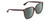 Profile View of Gucci GG0022S Designer Polarized Reading Sunglasses with Custom Cut Powered Smoke Grey Lenses in Brown Tortoise Havana Ladies Cat Eye Full Rim Acetate 57 mm