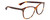 Profile View of Gucci GG0024S Designer Reading Eye Glasses with Custom Cut Powered Lenses in Brown Tortoise Havana Unisex Square Full Rim Acetate 58 mm