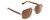 Profile View of Gucci GG0529S Unisex Aviator Sunglasses in Ruthenium Tortoise Havana/Brown 60 mm