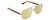 Profile View of Gucci GG0529S Designer Polarized Reading Sunglasses with Custom Cut Powered Sun Flower Yellow Lenses in Ruthenium Silver Tortoise Havana Unisex Pilot Full Rim Metal 60 mm