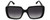 Front View of Gucci GG0632S Womens Square Designer Sunglasses in Black Gold/Grey Gradient 56mm