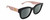 Profile View of Gucci GG0998S Designer Polarized Sunglasses with Custom Cut Smoke Grey Lenses in Gloss Black Pink Opal Gold Ladies Cat Eye Full Rim Acetate 52 mm