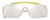 Front View of Arnette AN4285 Unisex Rimless Sunglasses Transparent Crystal/Silver Mirror 42 mm