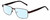 Profile View of Dale Earnhardt, Jr. DJ6816 Designer Blue Light Blocking Eyeglasses in Satin Brown Unisex Rectangular Full Rim Stainless Steel 60 mm