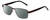 Profile View of Dale Earnhardt, Jr. DJ6816 Designer Polarized Reading Sunglasses with Custom Cut Powered Smoke Grey Lenses in Satin Brown Unisex Rectangular Full Rim Stainless Steel 60 mm