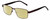 Profile View of Dale Earnhardt, Jr. DJ6816 Designer Polarized Reading Sunglasses with Custom Cut Powered Sun Flower Yellow Lenses in Satin Brown Unisex Rectangular Full Rim Stainless Steel 60 mm