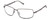 Profile View of BMW BS0016 Designer Single Vision Prescription Rx Eyeglasses in Gunmetal Black Grey Mens Rectangular Full Rim Metal 62 mm