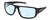 Profile View of BMW BS0023 Designer Progressive Lens Blue Light Blocking Eyeglasses in Matte Black Grey Mens Rectangular Full Rim Acetate 63 mm