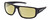 Profile View of BMW BS0023 Designer Polarized Reading Sunglasses with Custom Cut Powered Sun Flower Yellow Lenses in Matte Black Grey Mens Rectangular Full Rim Acetate 63 mm
