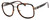 Profile View of Guess Factory GF5091 Designer Single Vision Prescription Rx Eyeglasses in Tortoise Havana Gunmetal Black Ladies Pilot Full Rim Acetate 57 mm