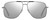 Front View of Marc Jacobs 387/S Unisex Aviator Sunglass Gunmetal Black/Silver Mirror Grey 60mm