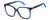 Profile View of Marc Jacobs 582/S Designer Single Vision Prescription Rx Eyeglasses in Navy Blue Azure Crystal Fade Ladies Cat Eye Full Rim Acetate 56 mm