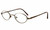 Calabria FL-65 Gold-Brown Eyeglasses :: Custom Left & Right Lens