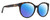 Profile View of Gucci GG0636SK Designer Polarized Sunglasses with Custom Cut Blue Mirror Lenses in Tortoise Havana Gold Ladies Round Full Rim Acetate 56 mm