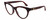 Profile View of Gucci GG0763S Designer Progressive Lens Prescription Rx Eyeglasses in Dark Tortoise Havana Gold Ladies Cat Eye Full Rim Acetate 53 mm
