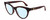 Profile View of Gucci GG0763S Designer Blue Light Blocking Eyeglasses in Dark Tortoise Havana Gold Ladies Cat Eye Full Rim Acetate 53 mm