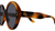 Side View of Gucci GG1081S Womens Designer Sunglasses in Tortoise Havana Gold/Grey Smoke 54mm