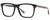 Profile View of Gucci GG0381SN Designer Single Vision Prescription Rx Eyeglasses in Black Gold Red Green Unisex Square Full Rim Acetate 57 mm