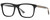 Profile View of Gucci GG0381SN Designer Bi-Focal Prescription Rx Eyeglasses in Black Gold Red Green Unisex Square Full Rim Acetate 57 mm