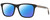 Profile View of Gucci GG0381SN Designer Polarized Sunglasses with Custom Cut Blue Mirror Lenses in Black Gold Red Green Unisex Square Full Rim Acetate 57 mm