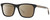 Profile View of Gucci GG0381SN Designer Polarized Sunglasses with Custom Cut Amber Brown Lenses in Black Gold Red Green Unisex Square Full Rim Acetate 57 mm
