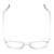 Top View of Book Club Bored Flings Unisex Aviator Designer Reading Glasses Silver Gloss 55mm