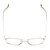 Top View of Book Club Bored of Flings Designer Reading Eye Glasses with Custom Cut Powered Lenses in Gloss Silver Unisex Pilot Full Rim Metal 55 mm