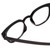 Close Up View of Book Club Cents No Ability Unisex Classic Designer Reading Glasses in Black 48mm