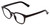 Profile View of Book Club Cents No Ability Designer Progressive Lens Prescription Rx Eyeglasses in Gloss Black Unisex Panthos Full Rim Acetate 48 mm