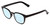 Profile View of Book Club Cents No Ability Designer Progressive Lens Blue Light Blocking Eyeglasses in Gloss Black Unisex Panthos Full Rim Acetate 48 mm
