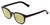 Profile View of Book Club Cents No Ability Designer Polarized Reading Sunglasses with Custom Cut Powered Sun Flower Yellow Lenses in Gloss Black Unisex Panthos Full Rim Acetate 48 mm