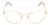 Front View of Book Club Discount Off Jaunty Pisco Cateye Reading Glasses in Antique Gold 56 mm