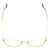 Top View of Book Club Discount Off Jaunty Pisco Cateye Reading Glasses in Antique Gold 56 mm