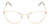 Front View of Book Club Discount Off Jaunty Pisco Designer Single Vision Prescription Rx Eyeglasses in Antique Gold Ladies Cat Eye Full Rim Metal 56 mm