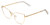 Profile View of Book Club Discount Off Jaunty Pisco Designer Progressive Lens Prescription Rx Eyeglasses in Antique Gold Ladies Cat Eye Full Rim Metal 56 mm