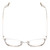 Top View of Book Club Dutiful Scammed Designer Reading Eye Glasses with Custom Cut Powered Lenses in Gloss Silver Ladies Cat Eye Full Rim Metal 55 mm