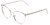 Profile View of Book Club Dutiful Scammed Designer Single Vision Prescription Rx Eyeglasses in Gloss Silver Ladies Cat Eye Full Rim Metal 55 mm