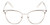 Front View of Book Club Dutiful Scammed Designer Single Vision Prescription Rx Eyeglasses in Gloss Silver Ladies Cat Eye Full Rim Metal 55 mm