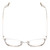 Top View of Book Club Dutiful Scammed Designer Single Vision Prescription Rx Eyeglasses in Gloss Silver Ladies Cat Eye Full Rim Metal 55 mm