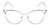 Front View of Book Club Dutiful Scammed Designer Bi-Focal Prescription Rx Eyeglasses in Gloss Silver Ladies Cat Eye Full Rim Metal 55 mm