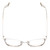 Top View of Book Club Dutiful Scammed Designer Progressive Lens Prescription Rx Eyeglasses in Gloss Silver Ladies Cat Eye Full Rim Metal 55 mm