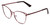 Profile View of Book Club Dutiful Scammed Lady Cateye Semi-Rimless Reading Glasses Wine Red 55mm