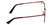 Side View of Book Club Dutiful Scammed Lady Cateye Semi-Rimless Reading Glasses Wine Red 55mm