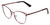 Profile View of Book Club Dutiful Scammed Designer Reading Eye Glasses with Custom Cut Powered Lenses in Wine Satin Red Ladies Cat Eye Full Rim Metal 55 mm